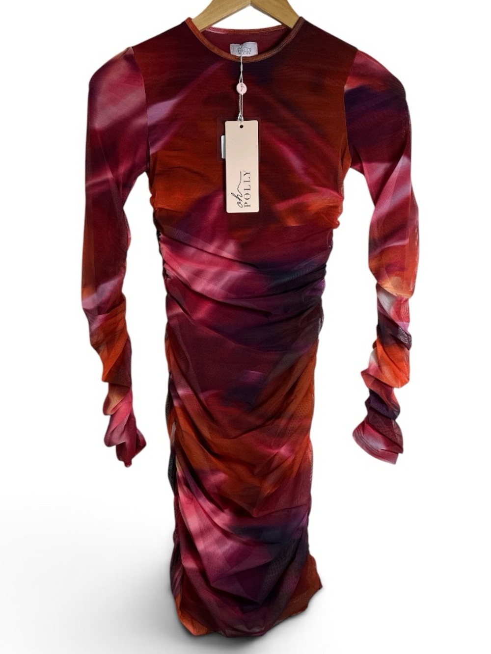 Oh Polly Constellations Ruched Bodycon Dress